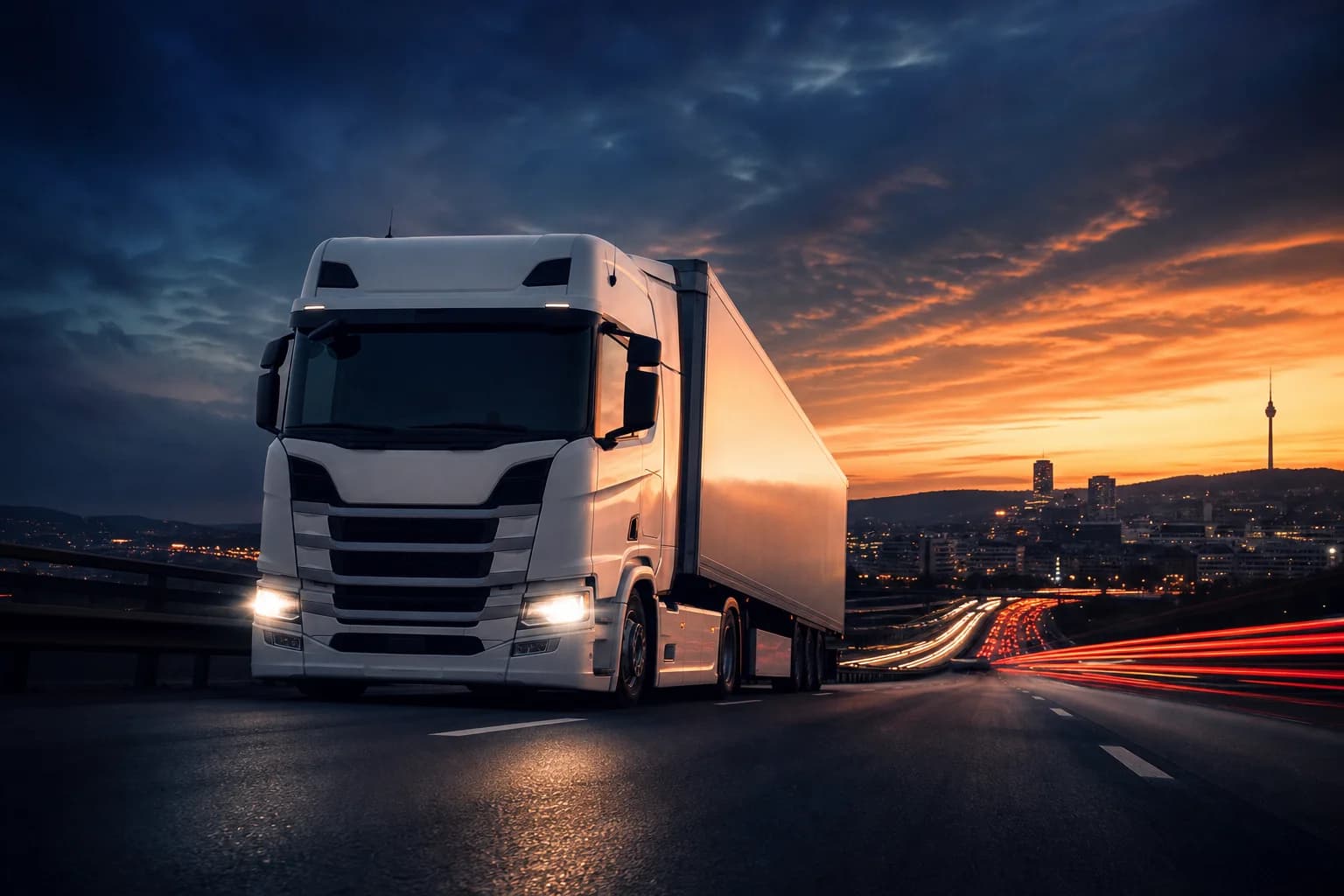 LKW der Roadmaster Company auf der Strecke